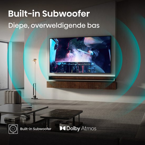 Hisense 55U7Q televisie - 55 inch - 4K MiniLED 144hz - 2025