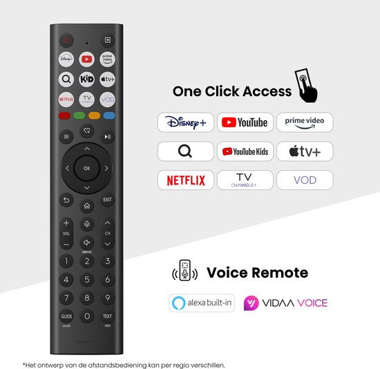 Hisense 55U7Q televisie - 55 inch - 4K MiniLED 144hz - 2025