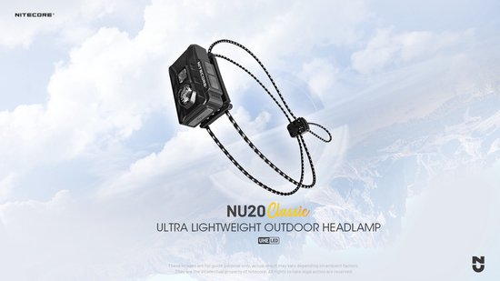 Nitecore NU20 Classic hoofdlamp - oplaadbaar via USB-C - 360 lm