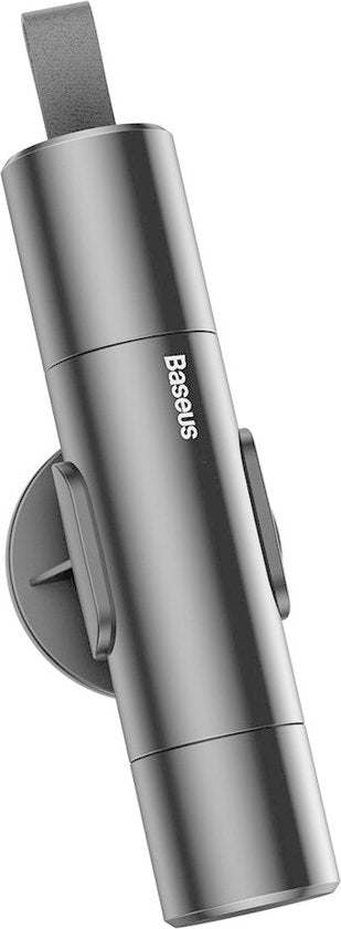 Baseus Sharp Tool noodhamer - ruitentikker met gordelsnijder - Donkergrijs