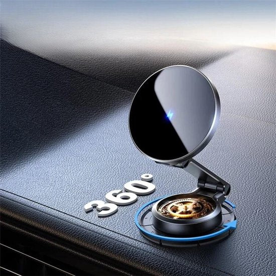 Joyroom telefoonhouder auto - magnetisch 360° draaibaar - voor dashboard en voorruit - 15 W - Zwart