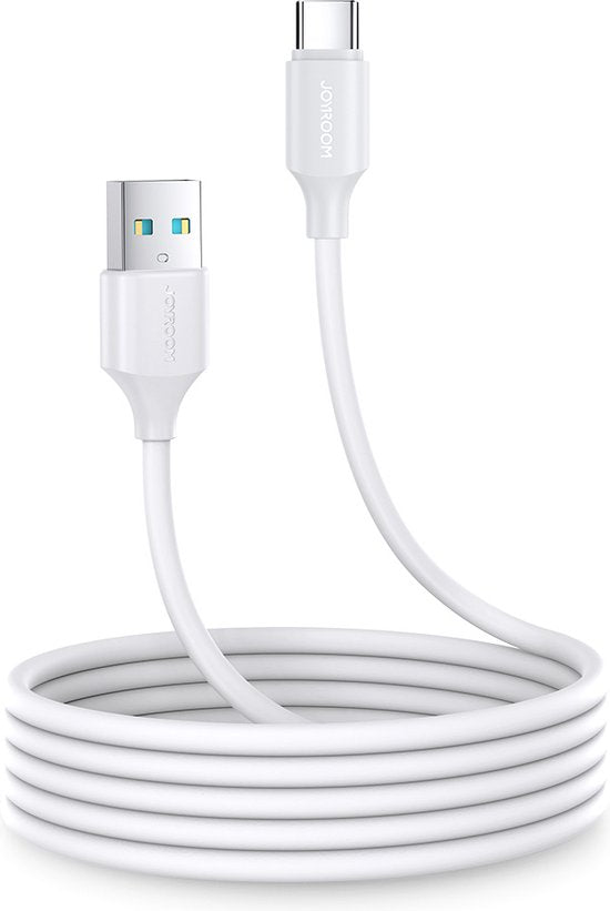 Joyroom USB-C kabel - 3A snellader 2 m - Wit