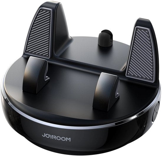 Joyroom telefoonhouder auto - dashboard auto-lock 360° draaibaar - herbruikbaar - geschikt voor 4,7–7 inch smartphones - Zwart