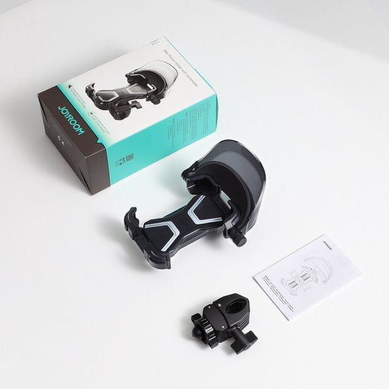 Joyroom phone holder JR-ZS528 - bike and motorbike with sun visor - 4.7 to 7 inch - Black