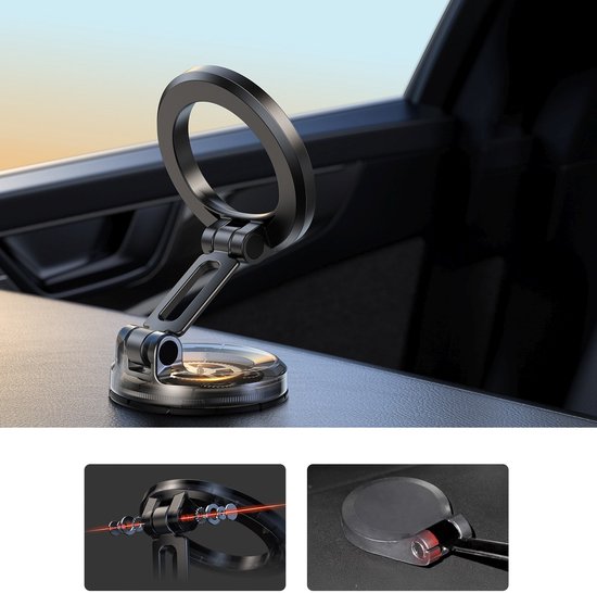 Joyroom telefoonhouder - auto MagSafe 360° - Zwart
