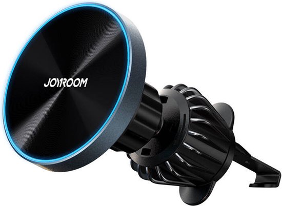 Joyroom telefoonhouder auto - ventilatierooster - draadloze oplader 15W - MagSafe - 360° draaibaar - Zwart