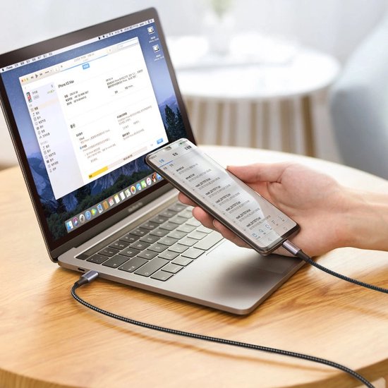 Ugreen USB-C kabel - 100W stroomvoorziening Quick Charge FCP 5A - 3 meter - Grijs