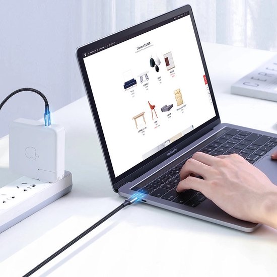 Ugreen USB-C kabel - 100W stroomvoorziening Quick Charge FCP 5A - 3 meter - Grijs