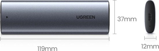 Ugreen M.2 NGFF externe harde schijf behuizing - USB 3.1 Gen 1 adapter 2230/2242/2260/2280 5 Gbps UASP