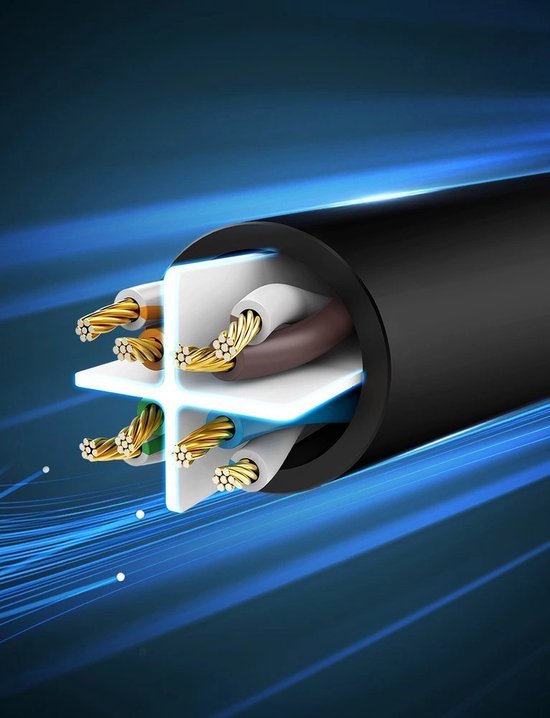 Ugreen internetkabel - CAT 6 UTP 1000 Mbps - 2 meter - Zwart