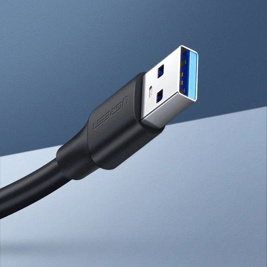 Ugreen USB verlengkabel - USB naar USB 3.0 - 1,5 meter - Zwart