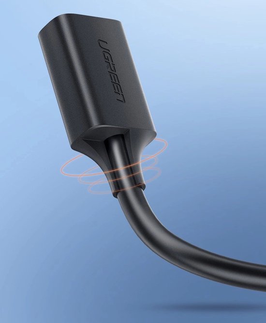 Ugreen USB verlengkabel - USB naar USB 3.0 - 3 meter - Zwart