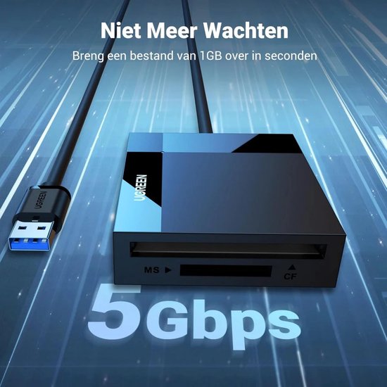 Ugreen USB 3.0 kaartlezer - all-in-one SD/TF/CF/MS - UG215