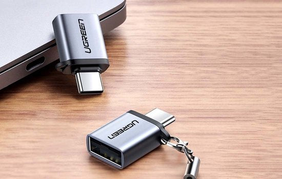 Ugreen adapter - USB-C naar USB-A 3.0 OTG - Grijs