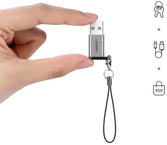 Ugreen USB-A 3.0 to USB-C adapter - Grey