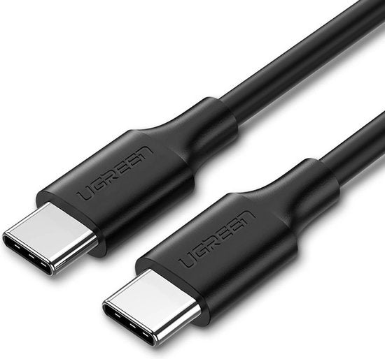 Ugreen USB-C naar USB-C kabel - 1 meter - smartphone/tablet/laptop - Zwart