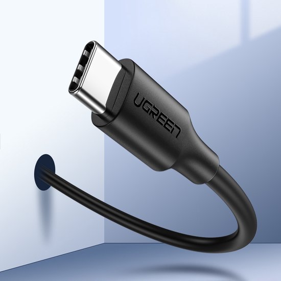 Ugreen USB-C naar USB-C kabel - 1 meter - smartphone/tablet/laptop - Zwart