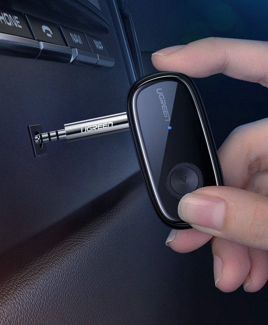 Ugreen bluetooth 5.0 audio-ontvanger - AUX aptX LL mini-jack - Zwart