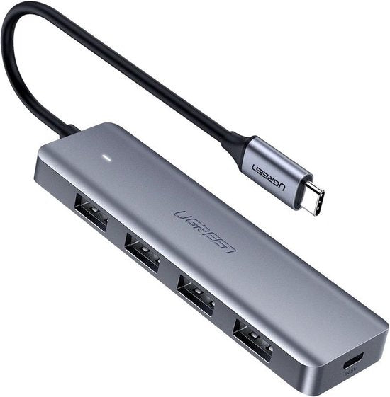 Ugreen Power Hub splitter - USB-C naar 4x USB 3.0 + USB-C