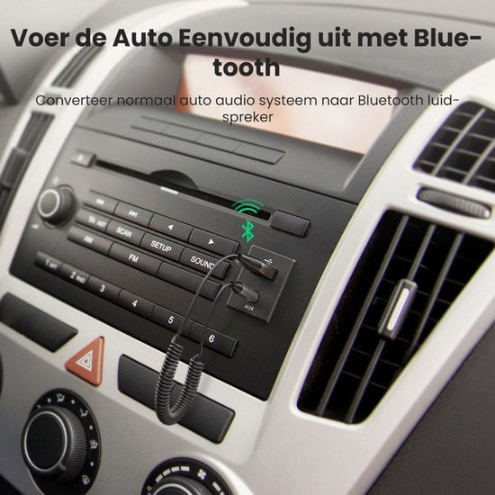 Bluetooth adapter - USB 2.0 naar 3,5 mm jack BT 5.0 - ingebouwde microfoon