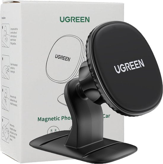 Ugreen magnetische dashboard telefoonhouder auto - Zwart