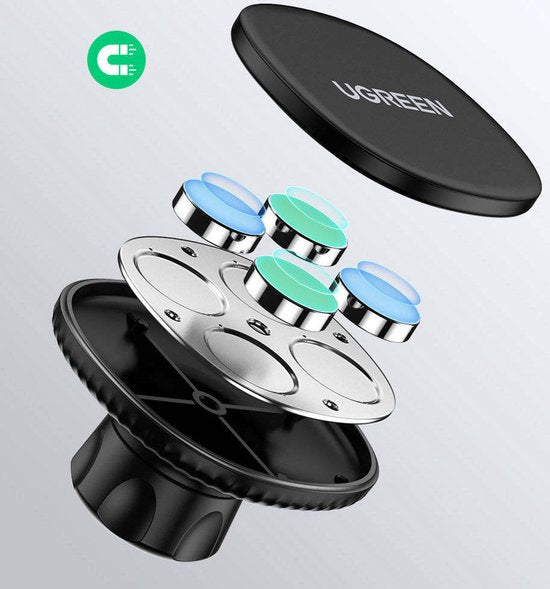 Ugreen magnetische dashboard telefoonhouder auto - Zwart