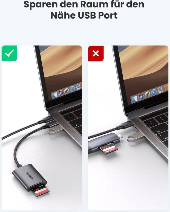 Ugreen USB-C cardreader - micro SD/SD