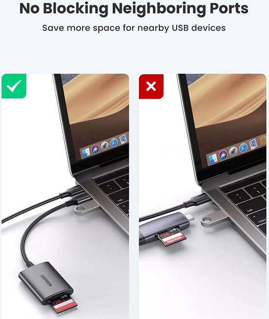 Ugreen USB-C cardreader - micro SD/SD