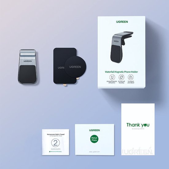 UGREEN telefoonhouder auto - magnetisch voor ventilatierooster - Zwart