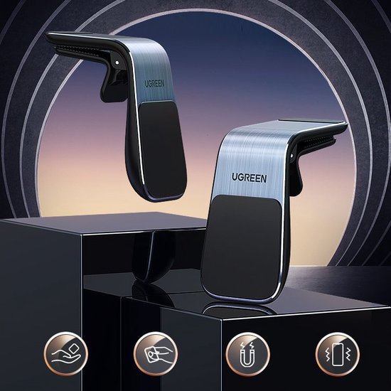 UGREEN telefoonhouder auto - magnetisch voor ventilatierooster - Zwart
