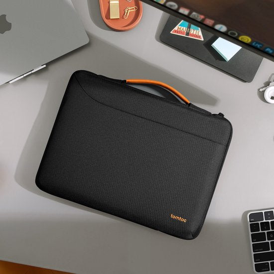 tomtoc Defender-A22 laptop bag - 360 protection - 15.6-16 inch - water-resistant and shock-resistant - with accessory pocket