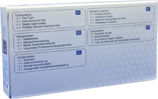 Fluorecare combo test - SARS CoV-2 influenza A/B RSV antigeen - 1 set