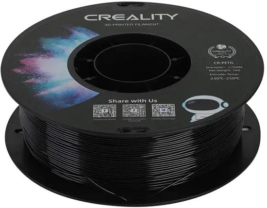 Creality CR-PETG filament - voor 3D-printer - 1 kg - Zwart