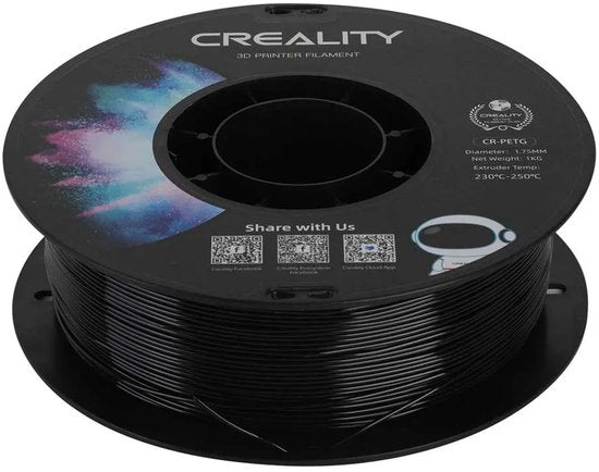 Creality CR-PETG filament - voor 3D-printer - 1 kg - Zwart