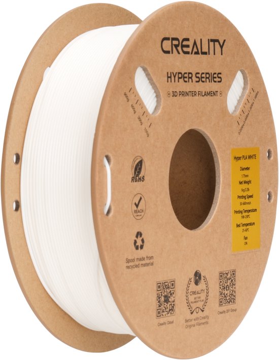 Creality Hyper PLA filament - 1,75 mm - 1 kg - Wit