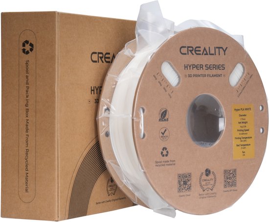 Creality Hyper PLA filament - 1,75 mm - 1 kg - Wit