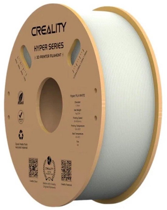 Creality Hyper PLA filament - 1,75 mm - 1 kg - Wit