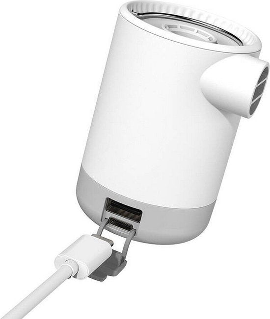 Flextail Gear Max Pump 2 Pro luchtbedpomp - 4-in-1 luchtpomp - lantaarn - vacuümpomp - noodpowerbank - Wit