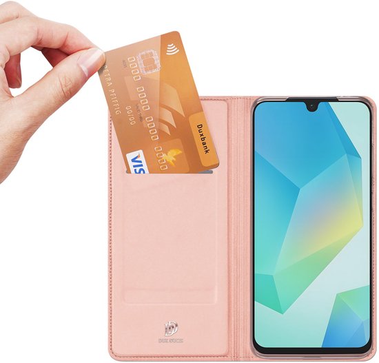 Dux Ducis book case - Samsung Galaxy A17 5G/4G - slim soft case - Rosé Gold