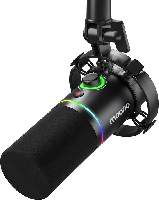 Maono PD200X microfoon - XLR dynamische RGB USB - streaming podcast studio gaming PS4/5