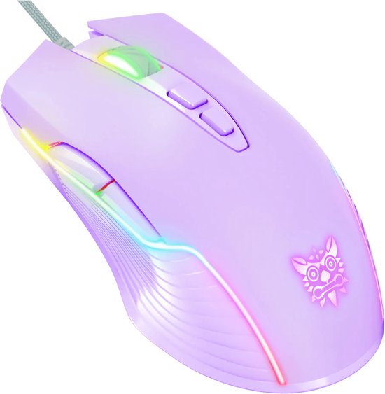 Onikuma CW905 gaming muis - 6400 DPI wired - Paars