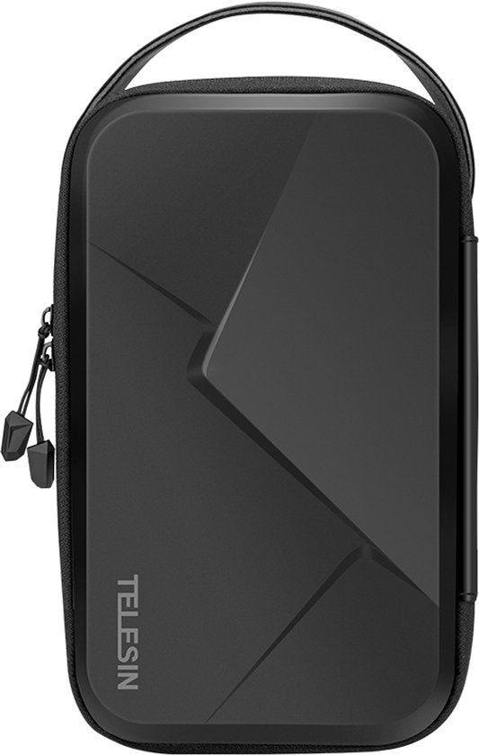 Telesin opbergkoffer - action cam en accessoires - geschikt voor GoPro / DJI Osmo / Insta360 - EVA hardcase spatwaterbestendig - Zwart
