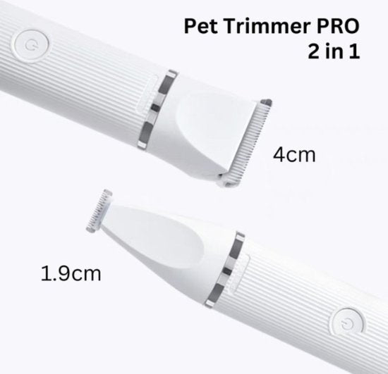 Petkit Pet Trimmer Pro haartrimmer - 2-in-1 voor honden - verstelbare trimlengtes en dubbele trimmerkoppen - Wit