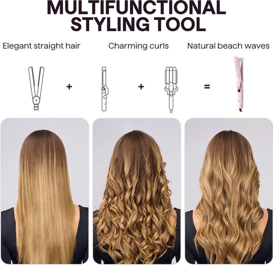 Wavytalk Whirlwind Pro airflow styler en stijltang - 360° cool airflow technologie - 3 standen en 5 temperatuurinstellingen