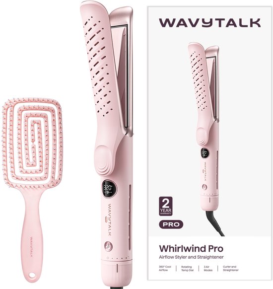 Wavytalk Whirlwind Pro airflow styler en stijltang - 360° cool airflow technologie - 3 standen en 5 temperatuurinstellingen