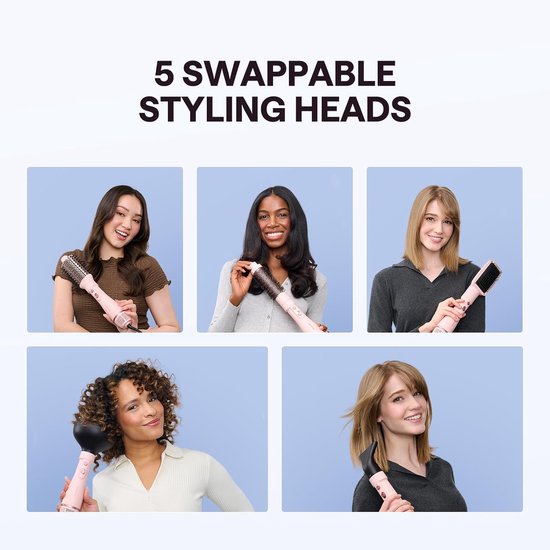 Wavytalk Air Sculpt warmeluchtborstel set 5-in-1 - föhn - styler en krultool - ionische technologie