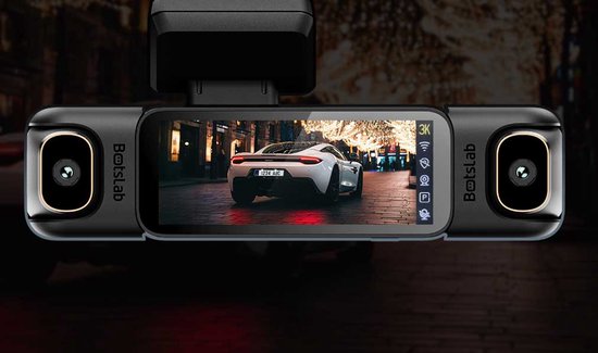 Botslab G980H dashcam - 4-kanaals 4K wifi GPS 360 graden parkeermodus - 128 GB