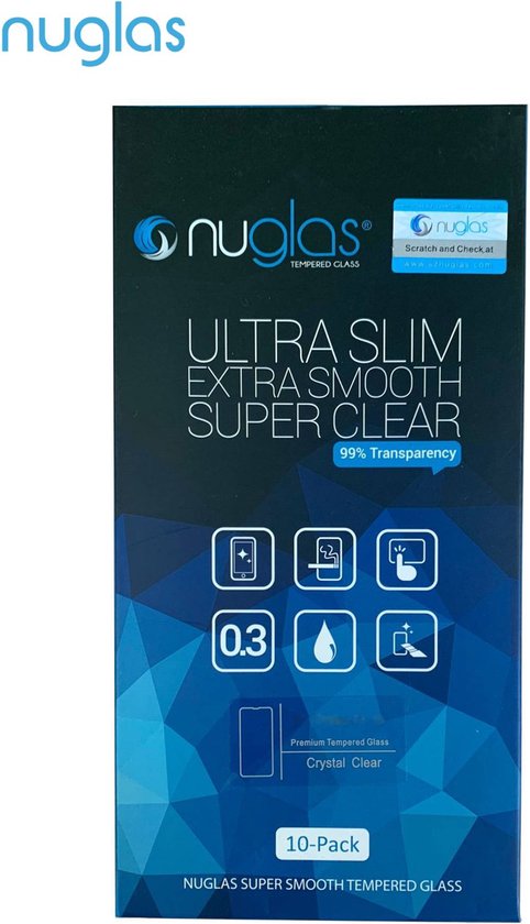 NuGlas screenprotector set van 10 - iPhone 17 Air - 2,5D glas