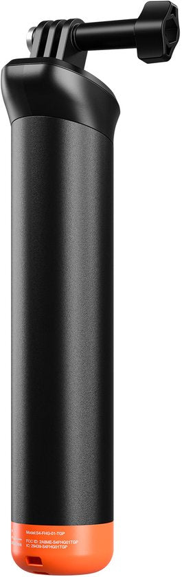 Telesin Bobber drijvende handgreep - onderwater met afstandsbediening - geschikt voor GoPro 8 t/m 13 - waterdicht tot 15 meter - Zwart/oranje