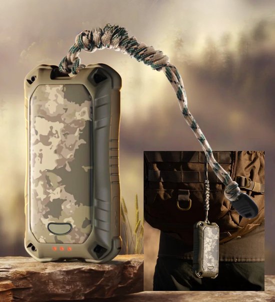 Ocoopa XTR handwarmer - 3-in-1 oplaadbaar - met powerbank en zaklamp - 10.000 mAh - IP56